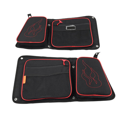 Rear Door Bags w/ Knee Pad for Polaris RZR XP 4 1000, 4 900 Turbo (2014-2023)