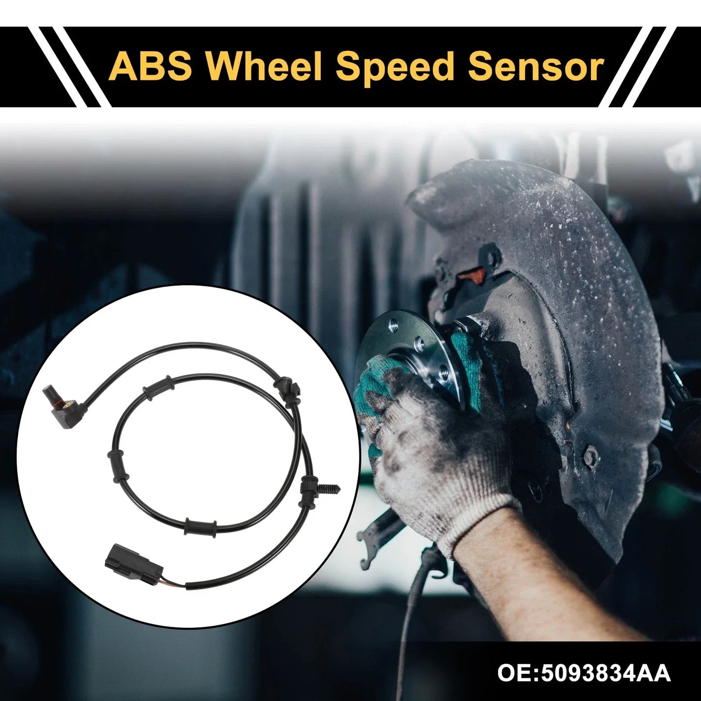 ABS Wheel Speed Sensor for Dodge Ram 3500 2003-2005 Front Left & Right