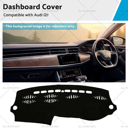 Dashboard Cover Non-Slip Mat for Audi Q7 2006-2014 Black