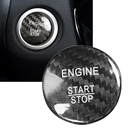 Carbon Fiber Engine Start Stop Button Cover for Mercedes A B C E GLE GLC CLA