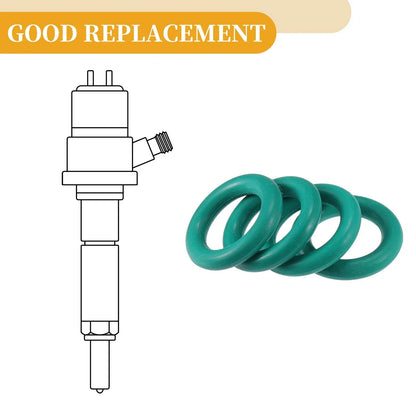 Fuel Injector Seal O Ring for Honda KeiHin NBR Rubber Green 50 Pcs