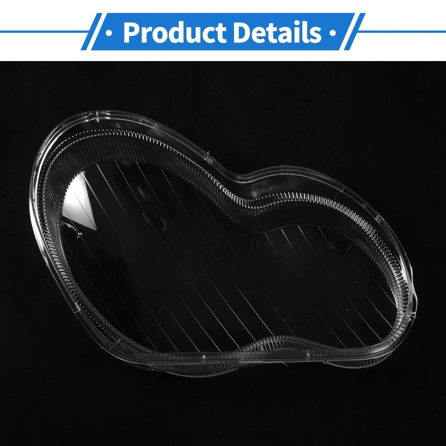 Car Front Left Headlight Lens Cover for Mercedes-Benz C-Class (2001-2017)