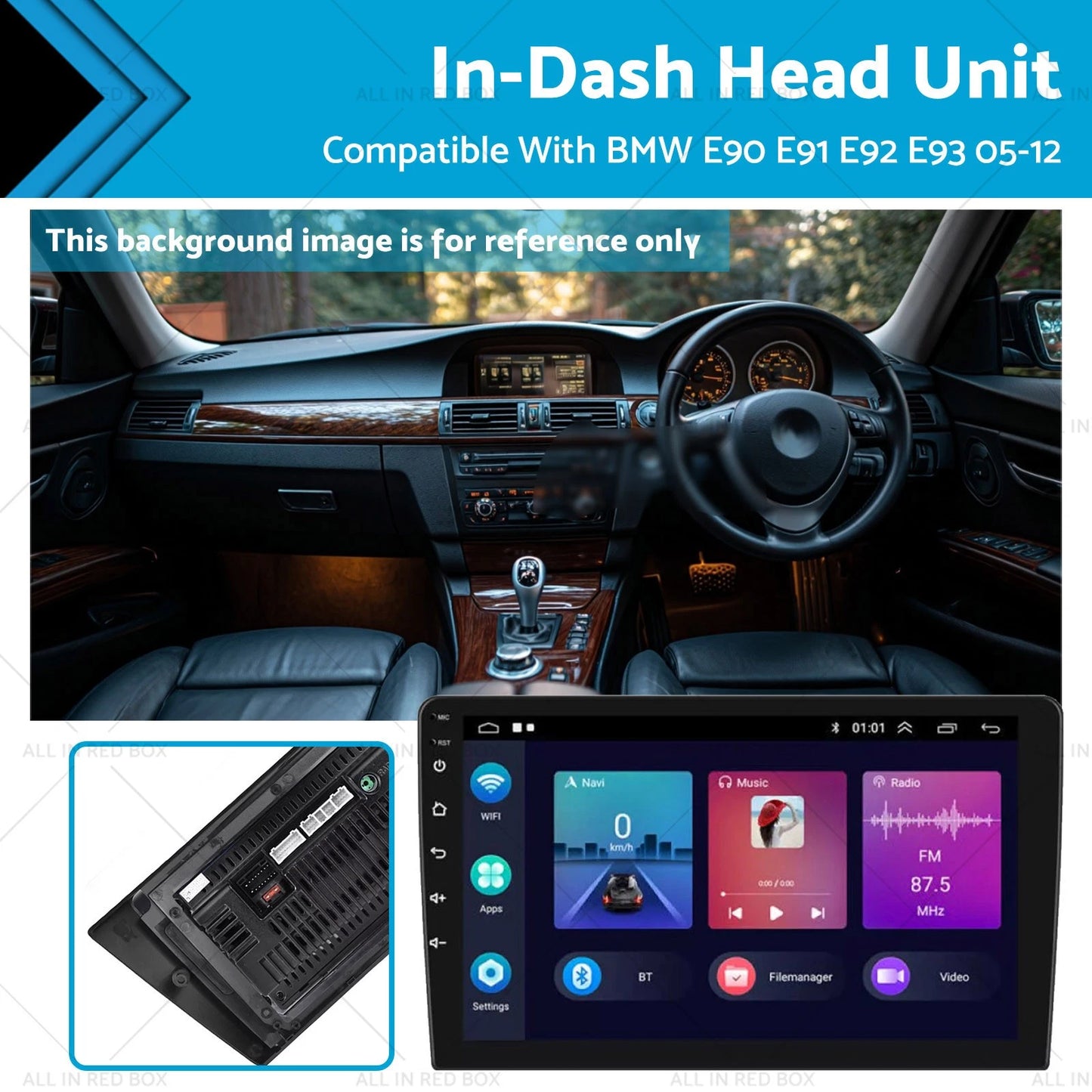 9'' Android 13 Car Radio GPS for BMW E90 E91 E92 (2006-2013)