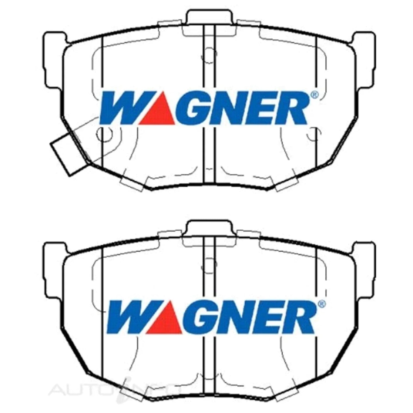 Wagner Rear Disc Brake Pads Set for Nissan Pintara U12 4cyl KA24E 2.4L 1989~1992