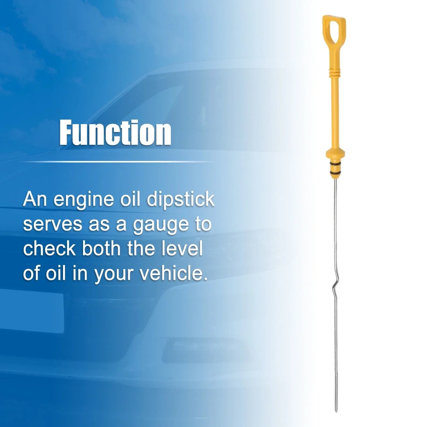 Engine Oil Level Indicator Dipstick for Chevrolet Aveo (2004-2008) Yellow