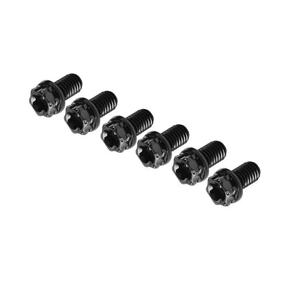 6pcs M8x35mm Titanium Torx Head Flange Bolts for Motorcycle Bike
