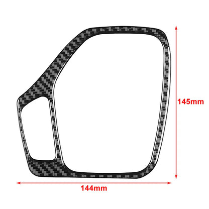 Carbon Fiber Black Gear Shift Panel Cover Trim for Jeep Cherokee (2014-2018)