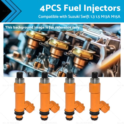 4 x Fuel Injectors for Suzuki Swift 1.3 1.5 M13A M15A (2005-2016)