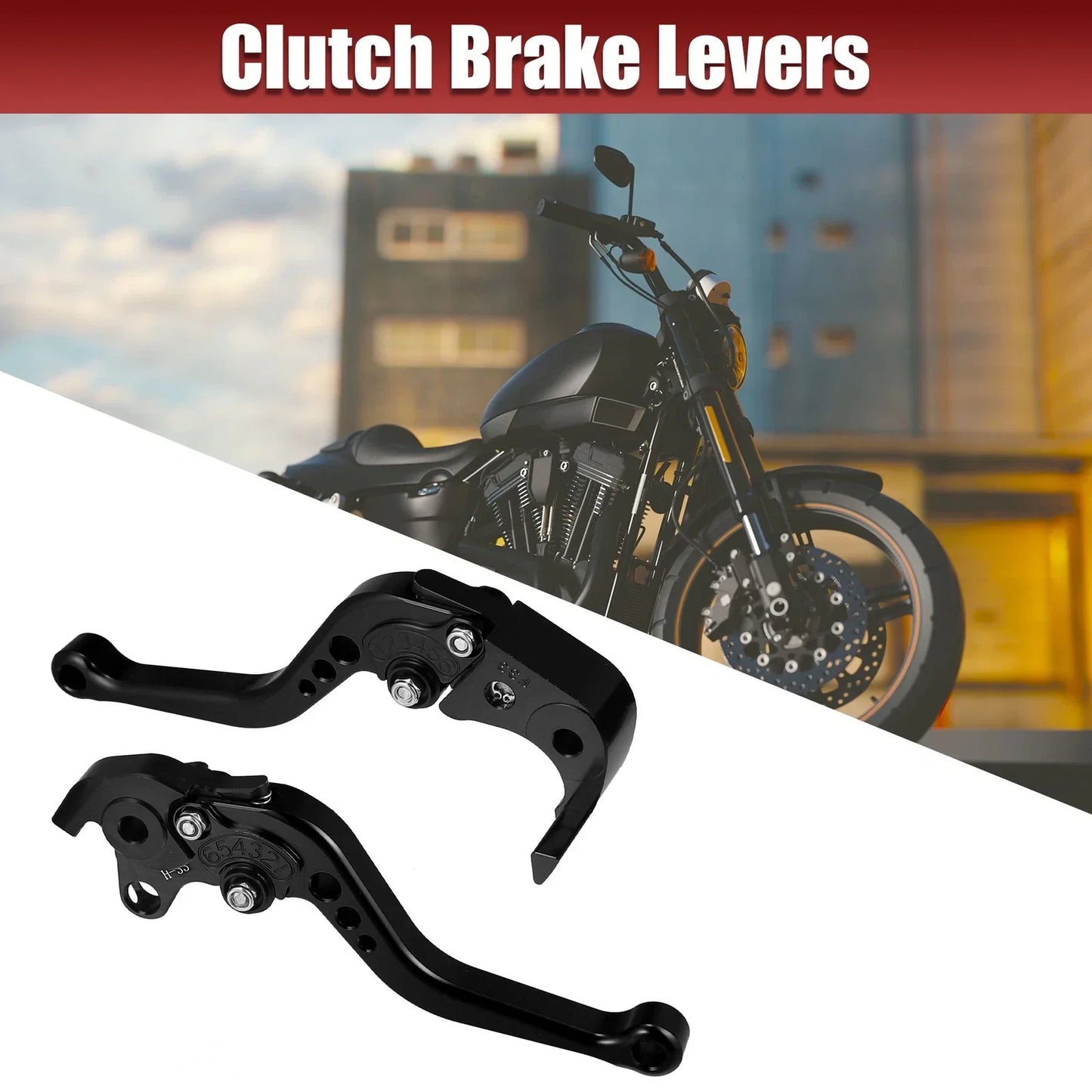 CNC Motorcycle Brake Clutch Levers for Honda CBR1000RR 2 x Black