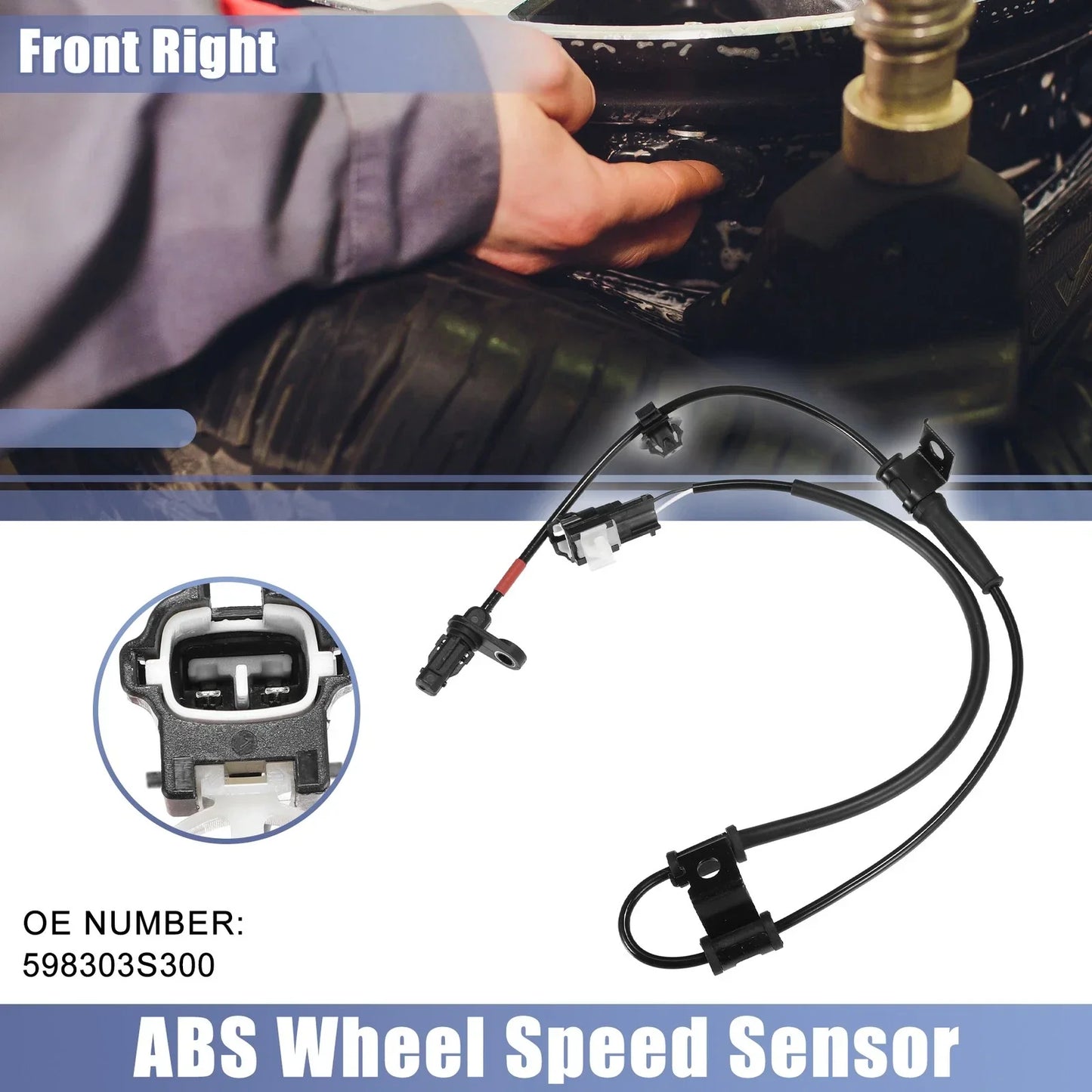 Front Right ABS Wheel Speed Sensor for Hyundai Sonata (2011-2014)