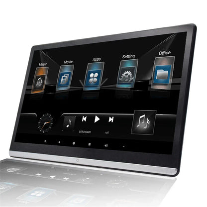 14" Rotatable Headrest TV with WiFi, Bluetooth, AV, AUX for RAM