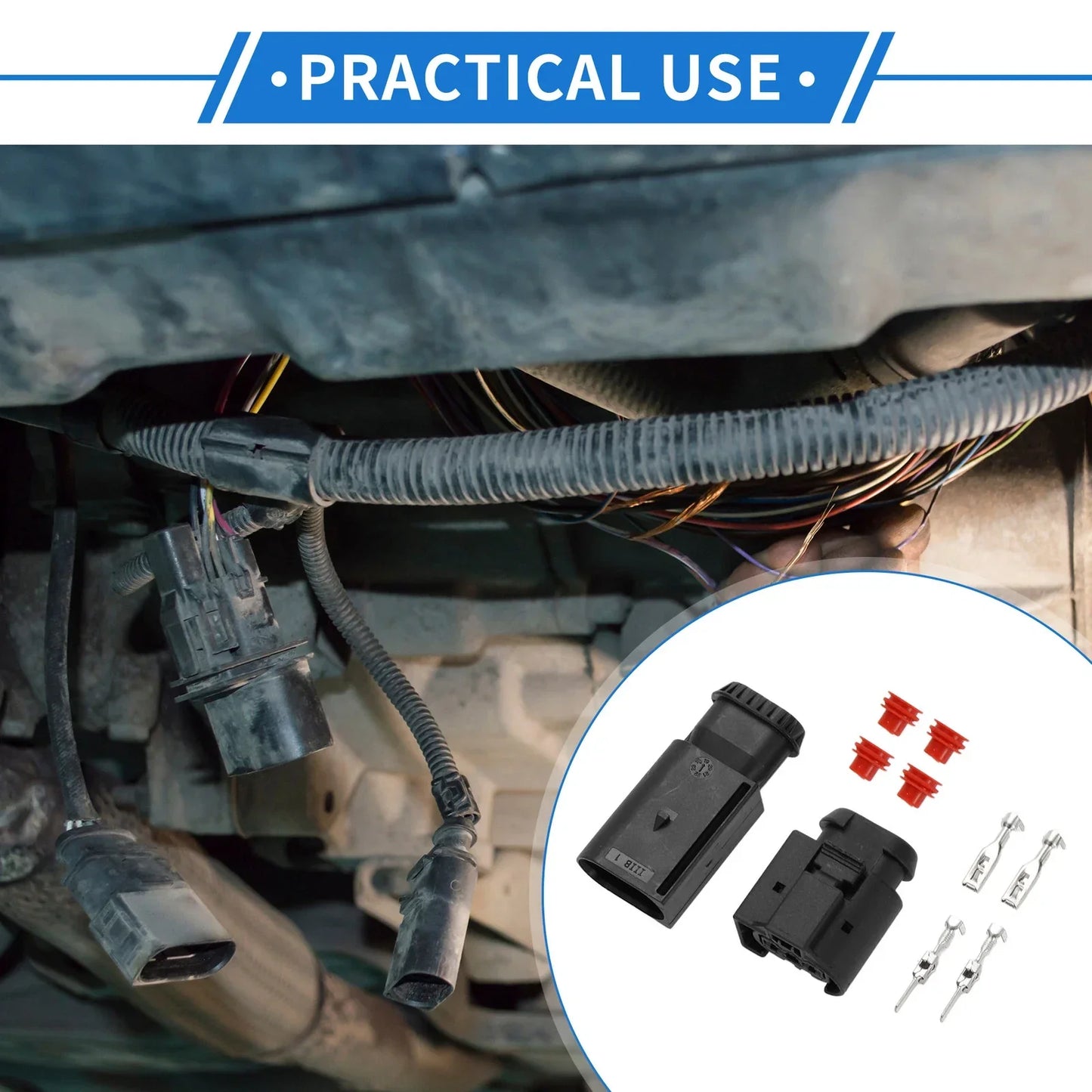 2 x Pin Air Pump Connector Plug for Mercedes-Benz