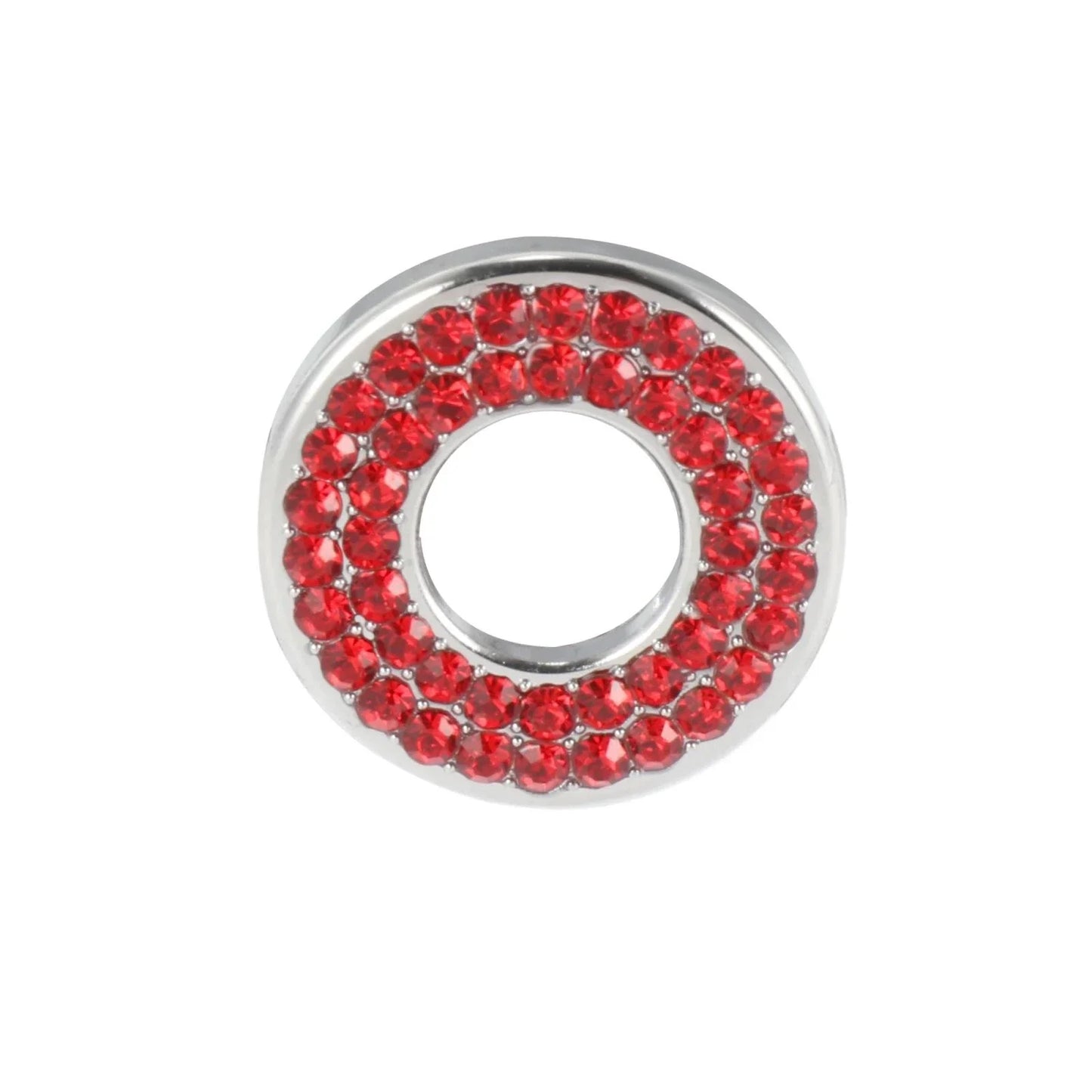4 x Red Bling Car Door Lock Stickers for Mercedes Benz E C Class GLC (2015-2019)