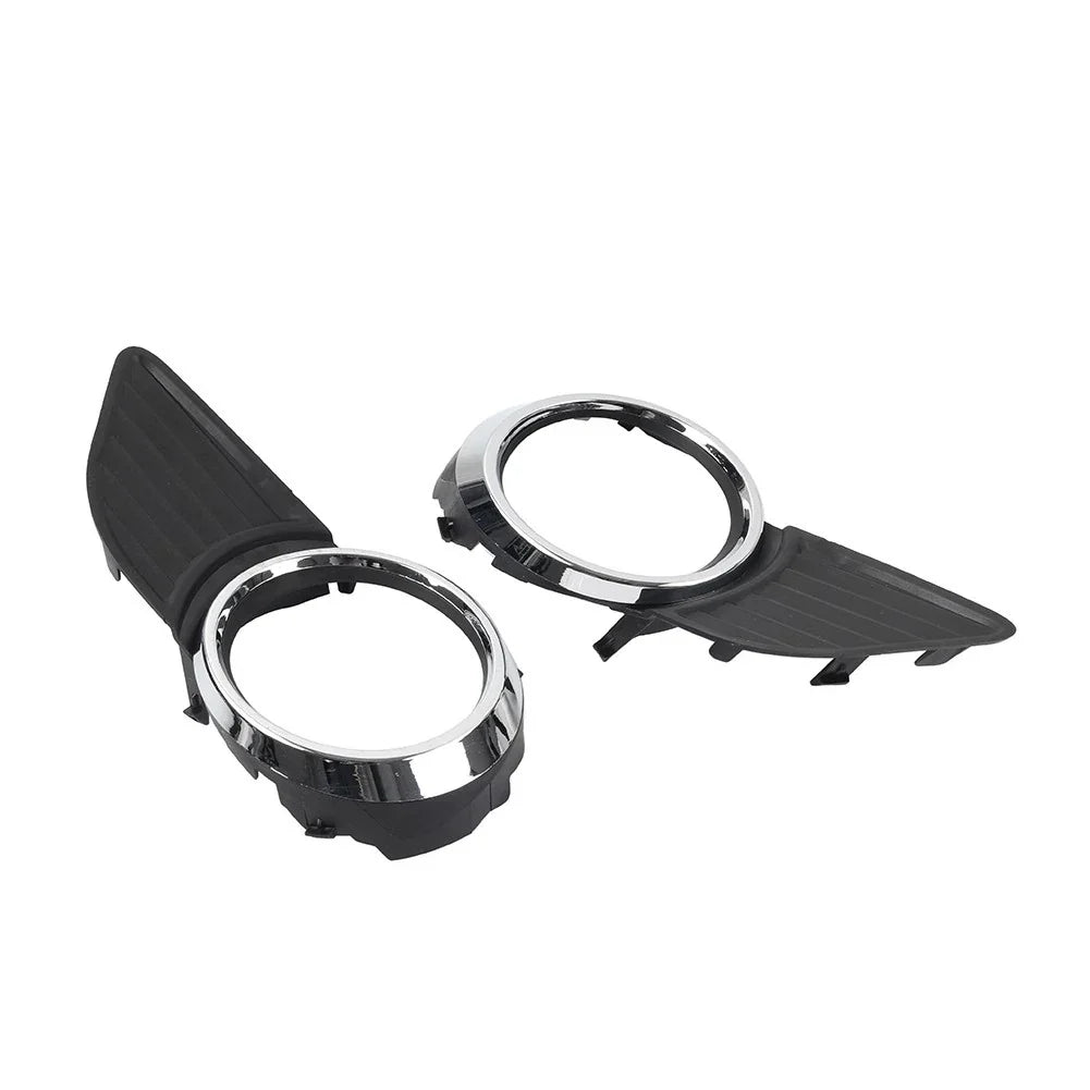 Front Fog Light Bezel Cover  Black/Chrome for Toyota Sienna (2011-2017)