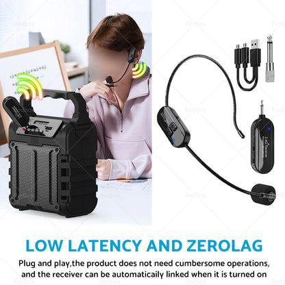 Wireless Microphone for Voice Teach Outdoor Headset Pro Audio Equipment (N/A)