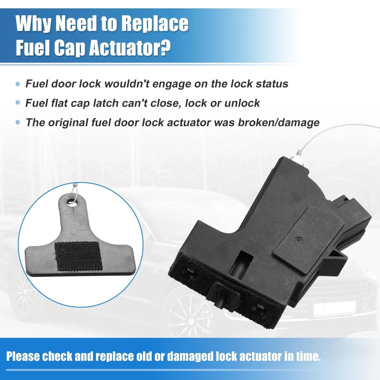 Fuel Door Lock Actuator for Hyundai Sonata Azera & Kia Optima (2011-2015)