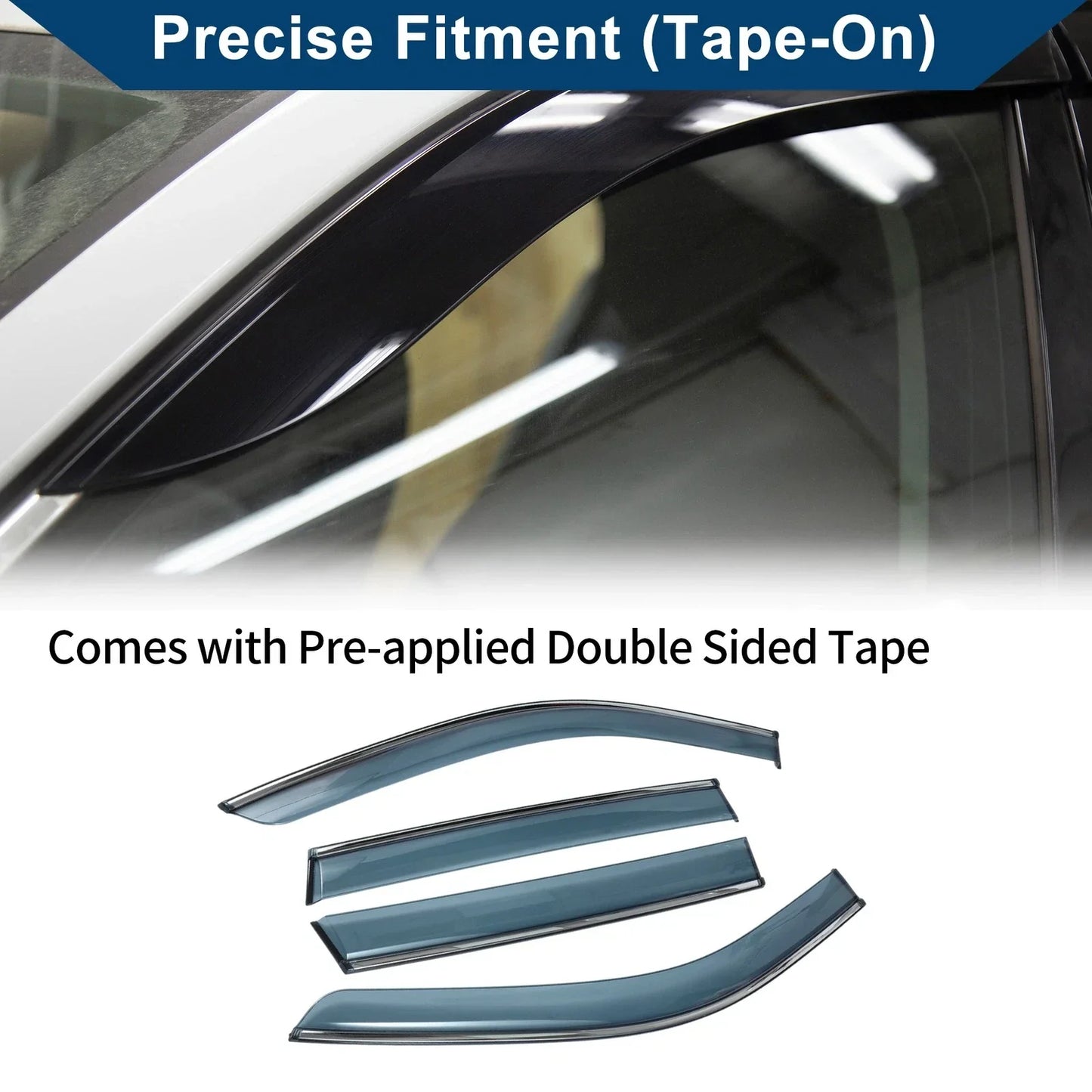 Car Window Deflectors for Honda CR-V Side Window Vent Visors (2023-2024)