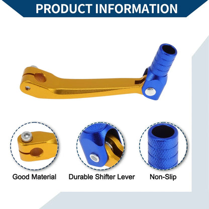 Folding Motorcycle Gear Shifter Lever for Honda CRF150F (2003-2017) Gold Blue