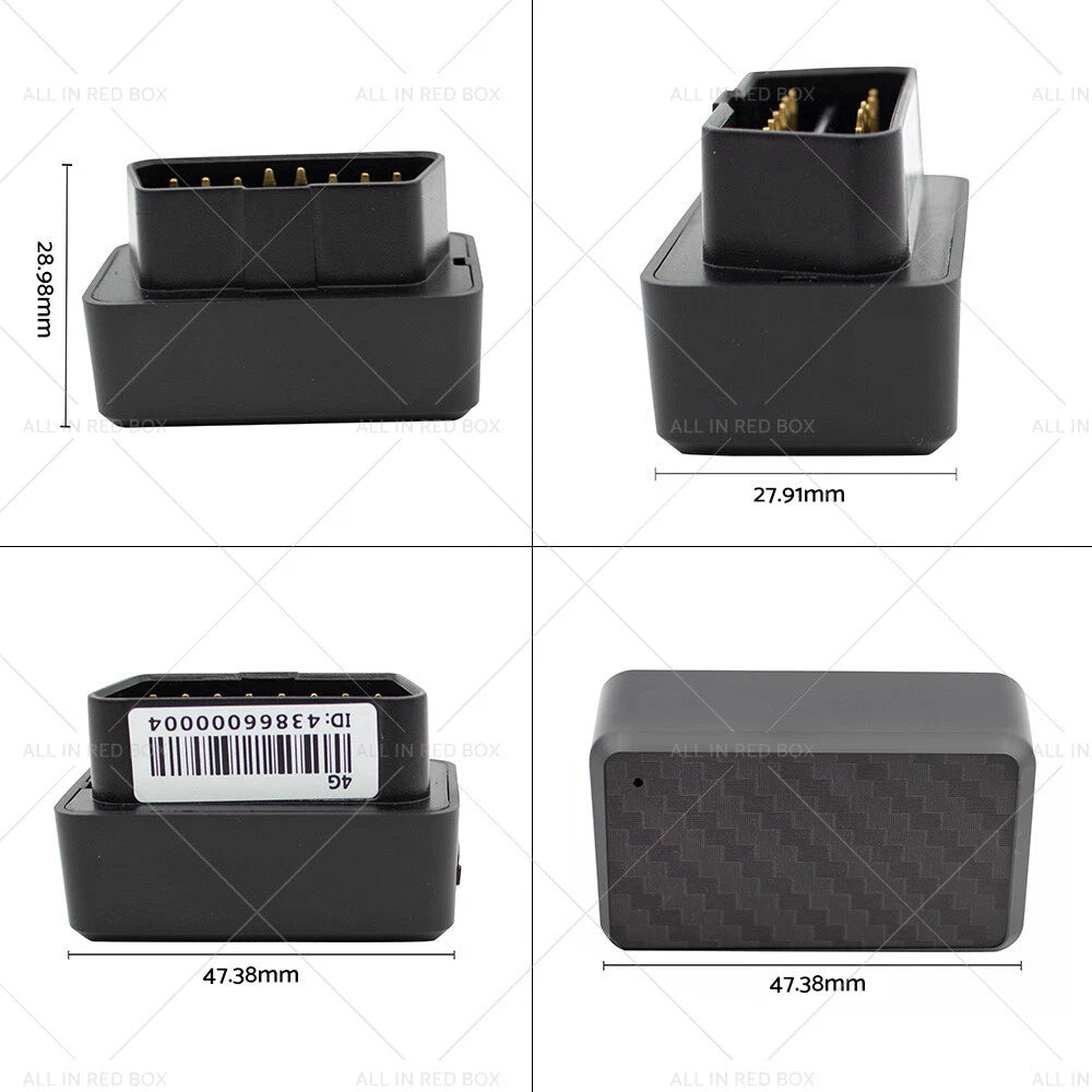 4G OBDII GPS Tracker for Vehicle Locator - Live Realtime Car Tracking Device