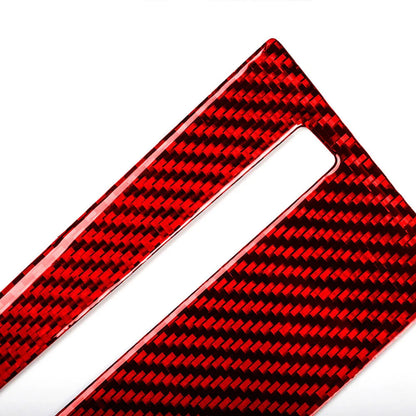 Carbon Fiber Red Central Console CD Panel Cover Trim for Nissan GTR R35 (08-16)