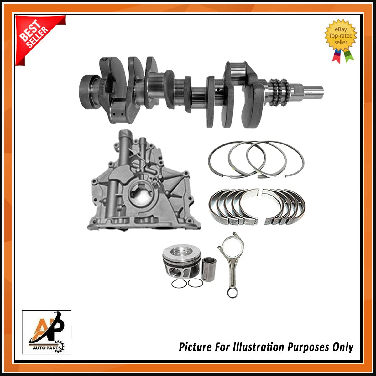 Engine Main Bearings and Crankshaft Bearings Kit for Range Rover 4.4 TDV8 (2010–2022)