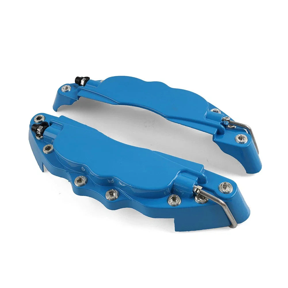 Medium Metal Auto Disc Brake Caliper Cover Set  Blue for Universal