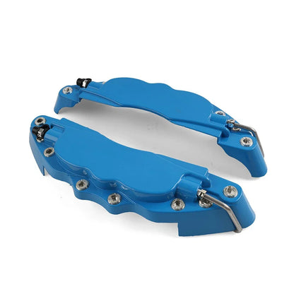 Medium Metal Auto Disc Brake Caliper Cover Set  Blue for Universal