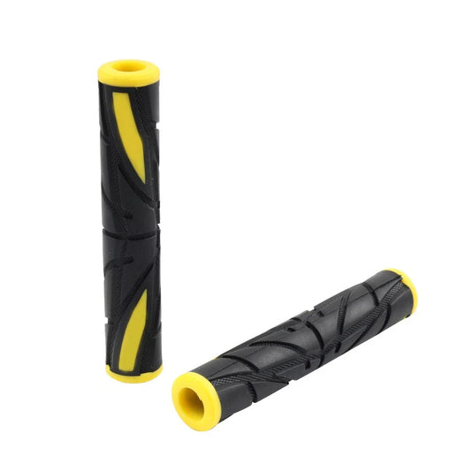 Yellow Universal Motor Brake Clutch Lever Grips Rubber Sleeve Cover