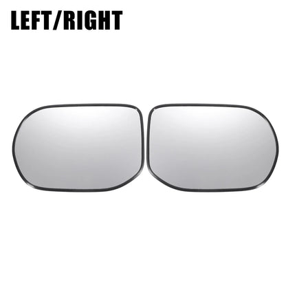 Left Right White Mirror Glass w/ Back Non-heated for Honda Civic (2006-2011)