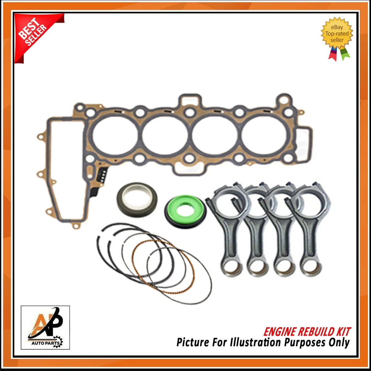 Engine Rebuild Kit with Nitrated Crankshaft for Range Rover 2.0D AJ200D (2010–2016)