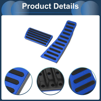 2 x Foot Accelerator Pedal Covers for Honda Civic (2006-2009) Blue