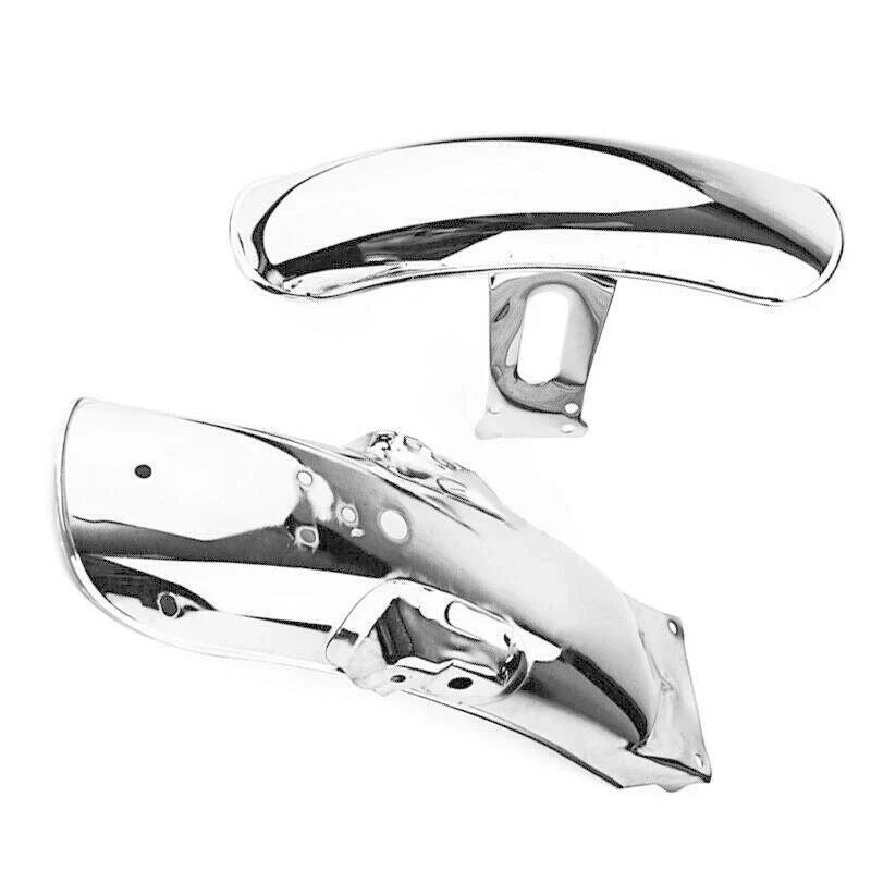 Universal Motorcycle Retro Front & Rear Fender Mud Guards for Bikes