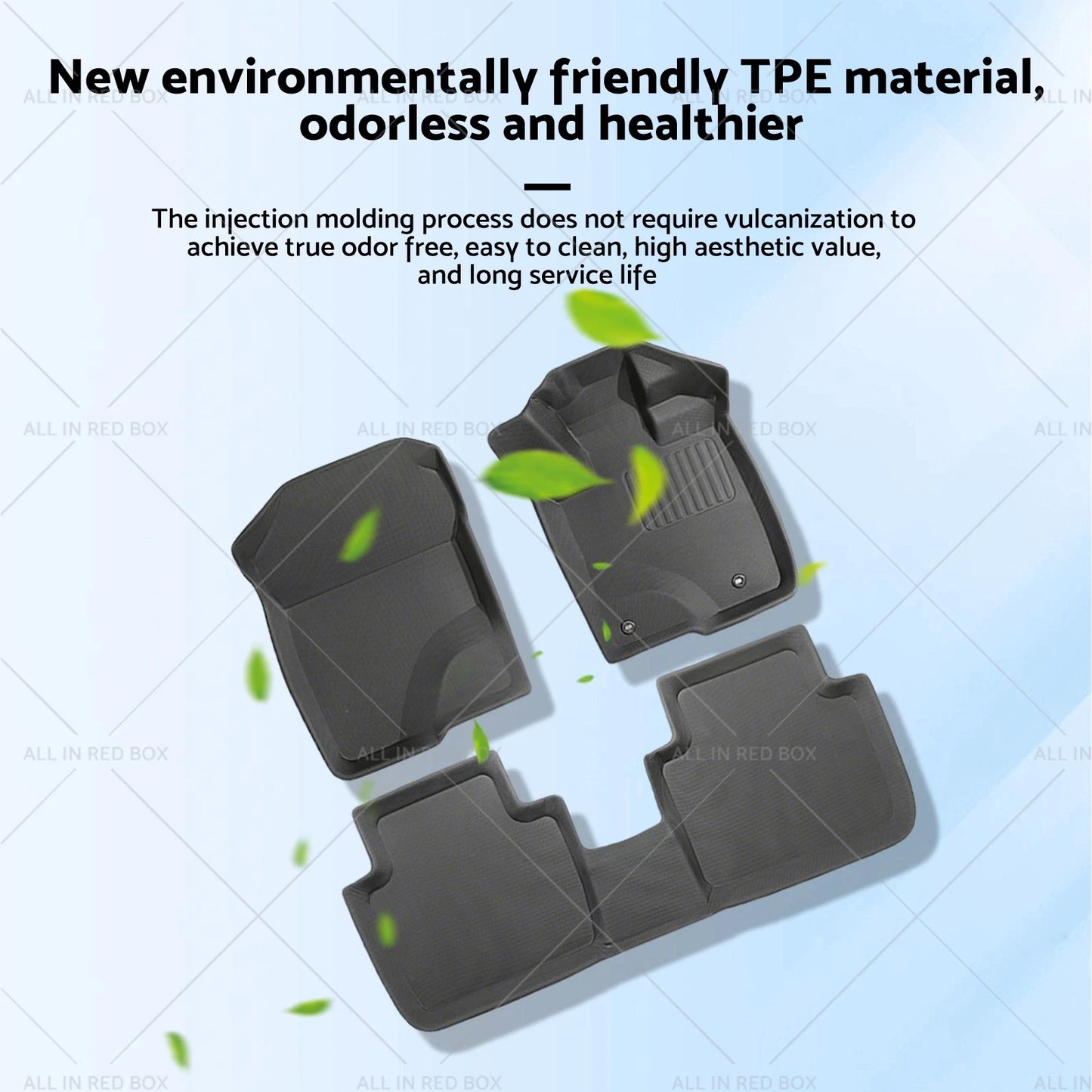 3 Pcs Black 3D All-Weather Floor Mat Set for Honda ZR-V (2023-Current)
