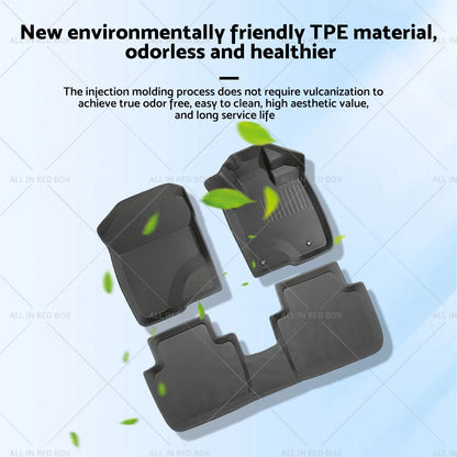 3 Pcs Black 3D All-Weather Floor Mat Set for Honda ZR-V (2023-Current)