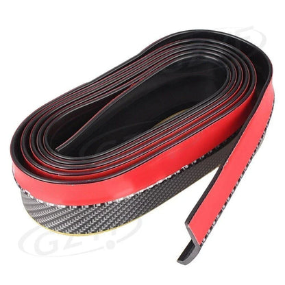 Carbon Fiber Splitter Body Spoiler Rubber w/3M Adhesive for Front & Rear