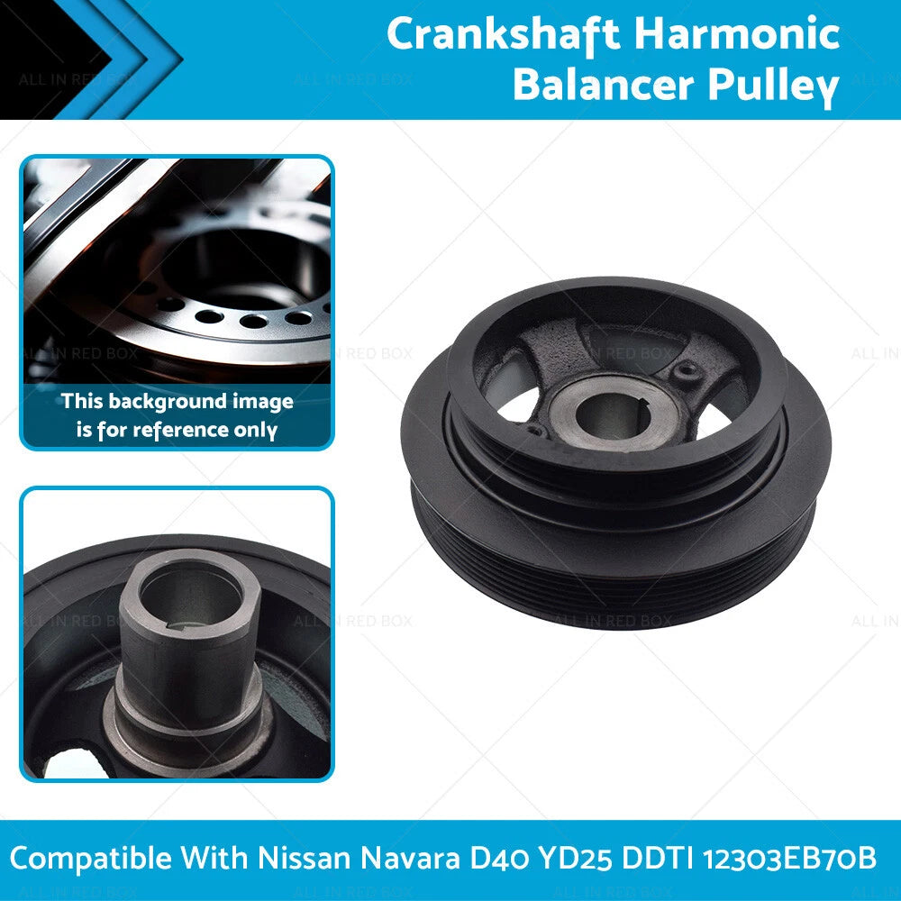 Crankshaft Harmonic Balancer Pulley for Nissan Navara D40 (2005-2015)