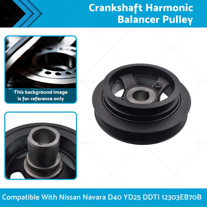 Crankshaft Harmonic Balancer Pulley for Nissan Navara D40 (2005-2015)