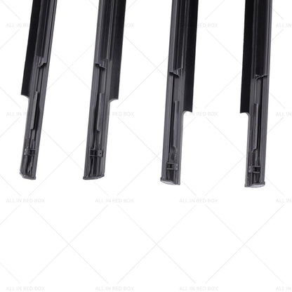 4 x Window Weatherstrips Trim Belt Set for Mitsubishi Lancer (2008-2017)