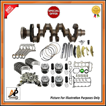 Crankshaft Piston Rebuild Kit for Land Rover Jaguar AJ200 2.0 Diesel (2004–2009)