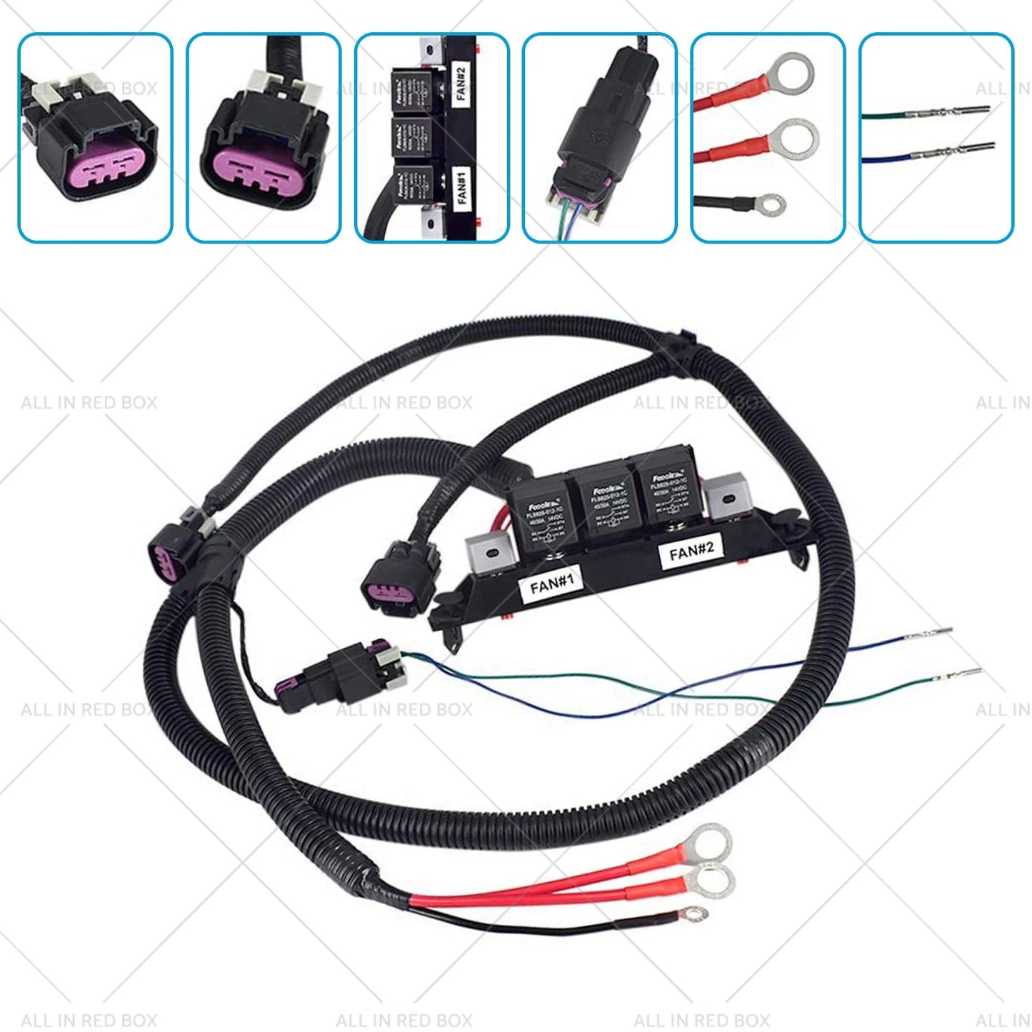 Dual Speed Electric Fan Control Wiring Harness for Chevy Silverado (2007-2013)