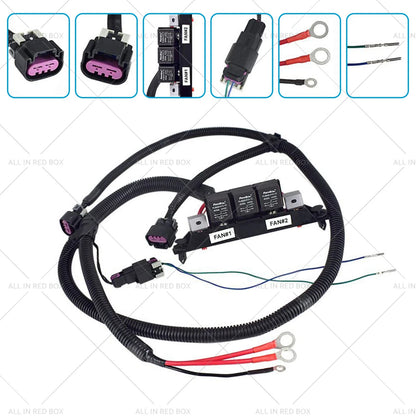 Dual Speed Electric Fan Control Wiring Harness for Chevy Silverado (2007-2013)