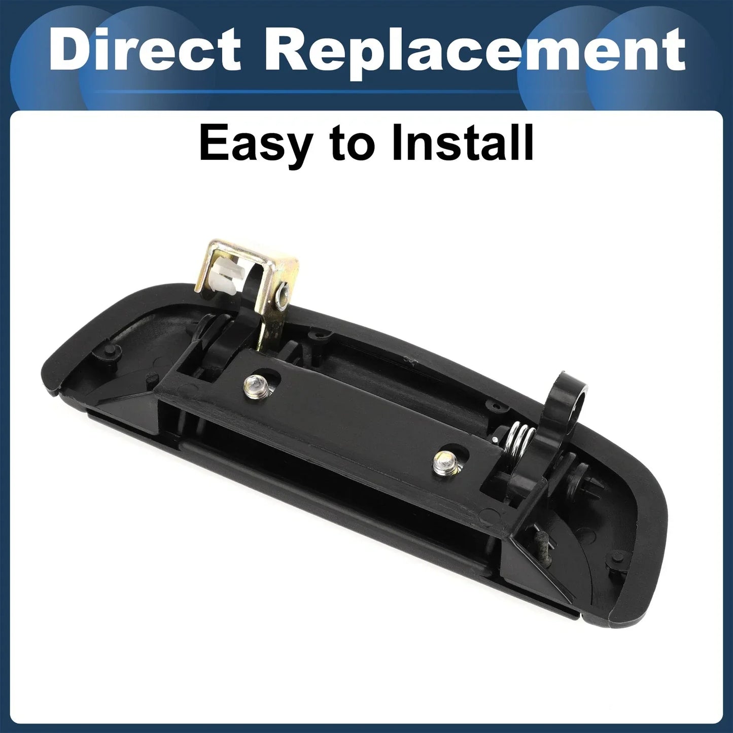 Front Left Exterior Door Handle for Hyundai PORTER (1993-1997) - Black, 1 Pcs