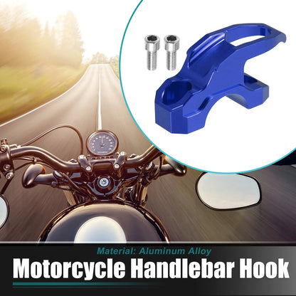 Motorcycle Handlebar Hook Set for Honda PCX160 (2012-2023) - Blue with Screws