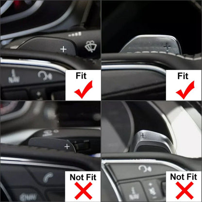 Blue Steering Shifter Paddle Extensions for Audi A3 A4 A5 A6 A7 A8