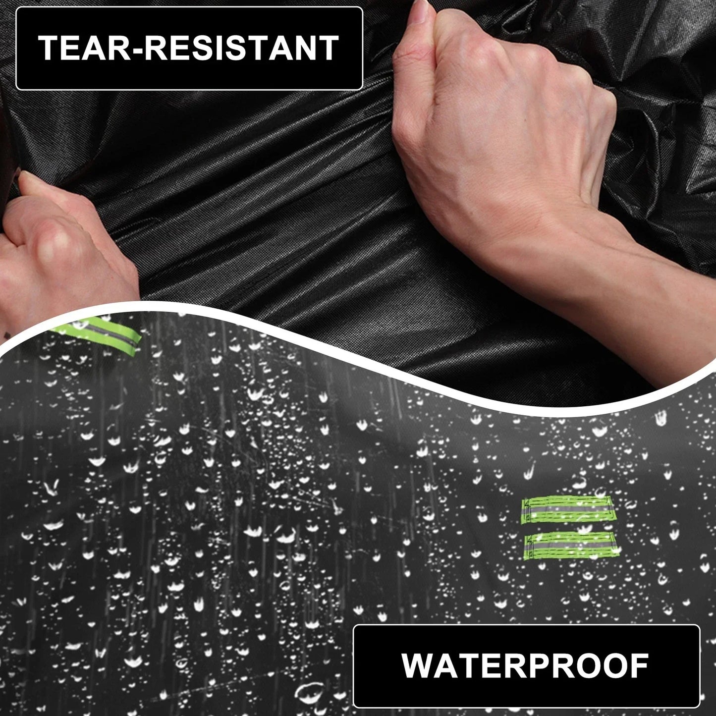 Waterproof Car Cover for Honda N-BOX, Inner Cotton, Black, 350x148x165cm