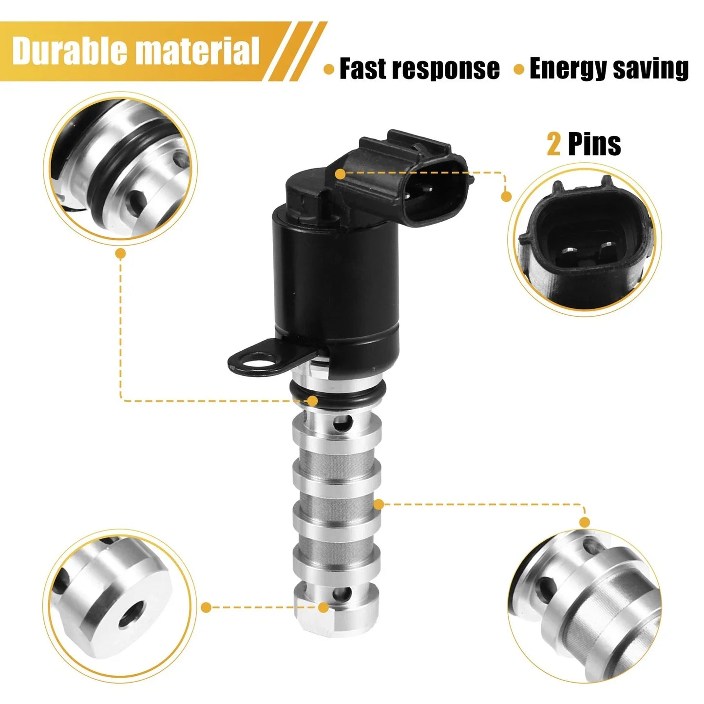 2 x Oil Control Variable Valve Timing Solenoids for Kia Optima (2011-2015)