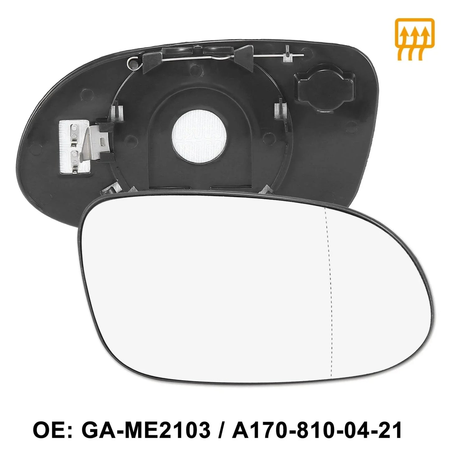 Heated Right Side Mirror Glass for Mercedes-Benz CLK55 SLK320 (2003-2009)