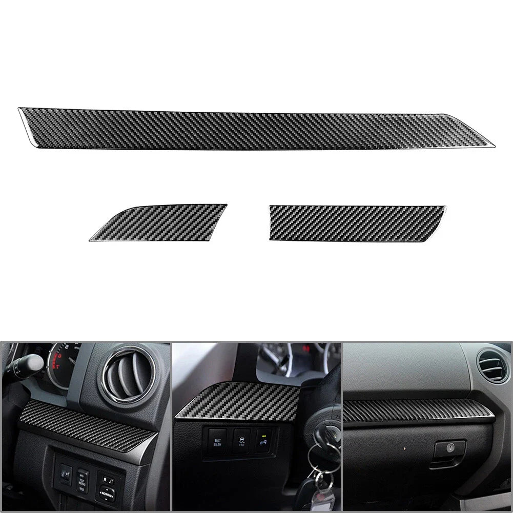 Carbon Fiber Inner Dashboard Panel Cover Trim for Toyota Tundra (2014-2021)