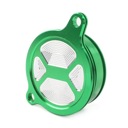 CNC Oil Filter Cover Cap for KX450 450F KLX450R Dirt Bike (2006-2015)