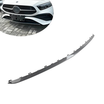 Carbon Fiber Front Bumper Lip Molding Trim for Mercedes A-Class W177 (2018-2023)